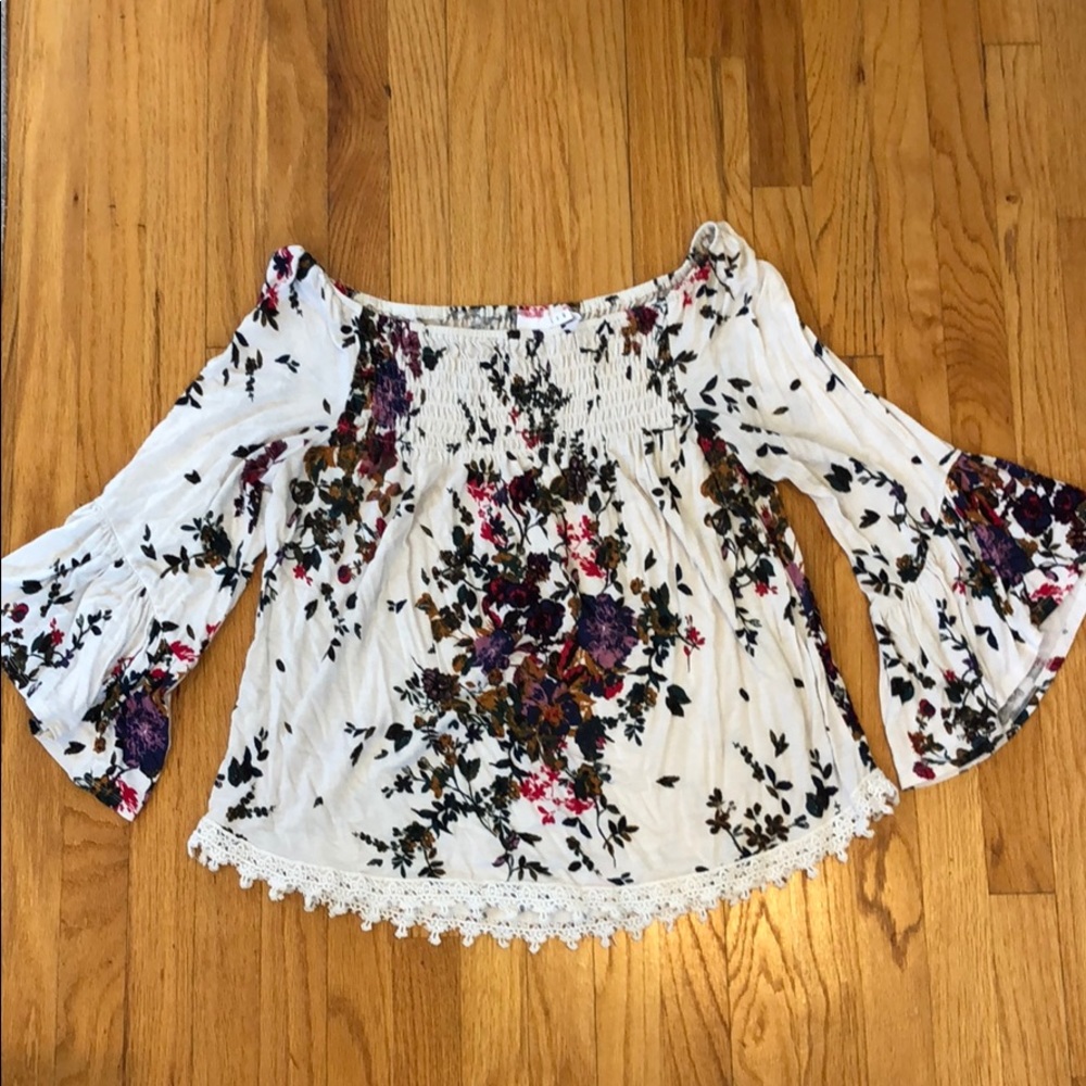 Off- Shoulder Floral Top
